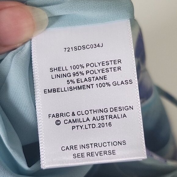 CAMILLA The Blue Market V Neck Fitted Dress Size XS b73 - Picture 15 of 16